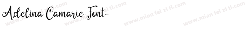 Adelina Camarie Font字体转换